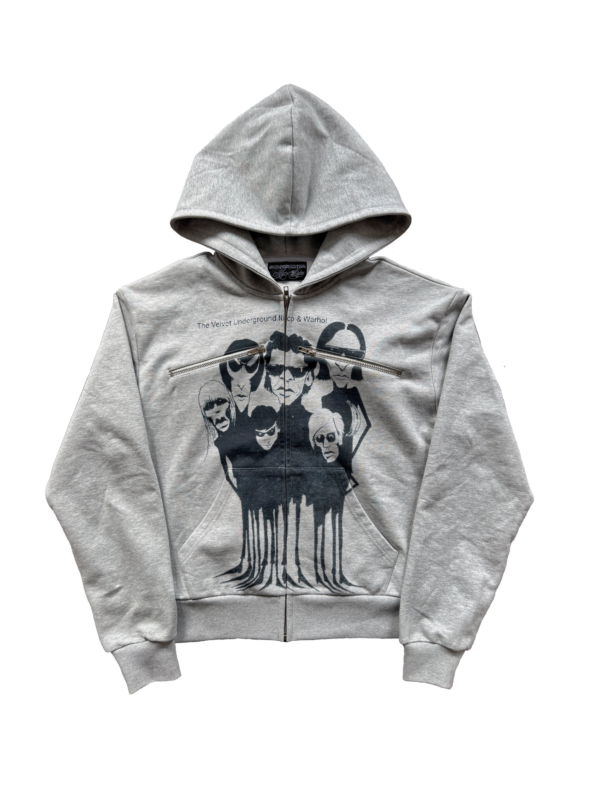 velvet zipper hoodie