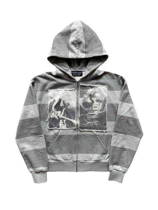 seul patchwork hoodie