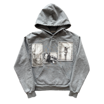 paris button hoodie