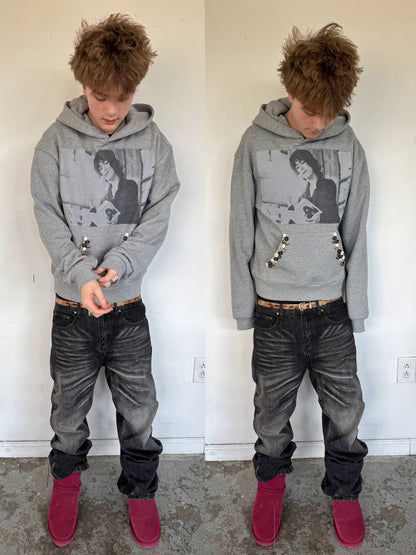 “button” patti hoodie