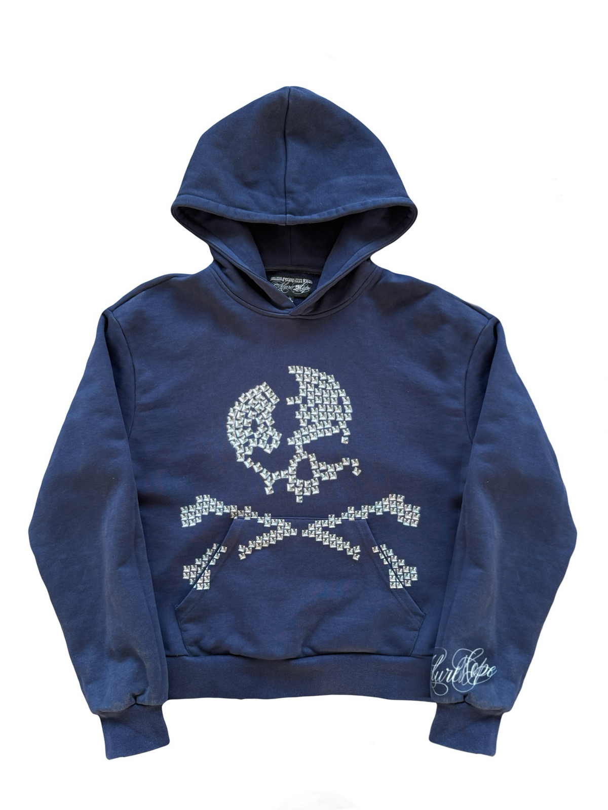 skull” studded hoodie – alurehope