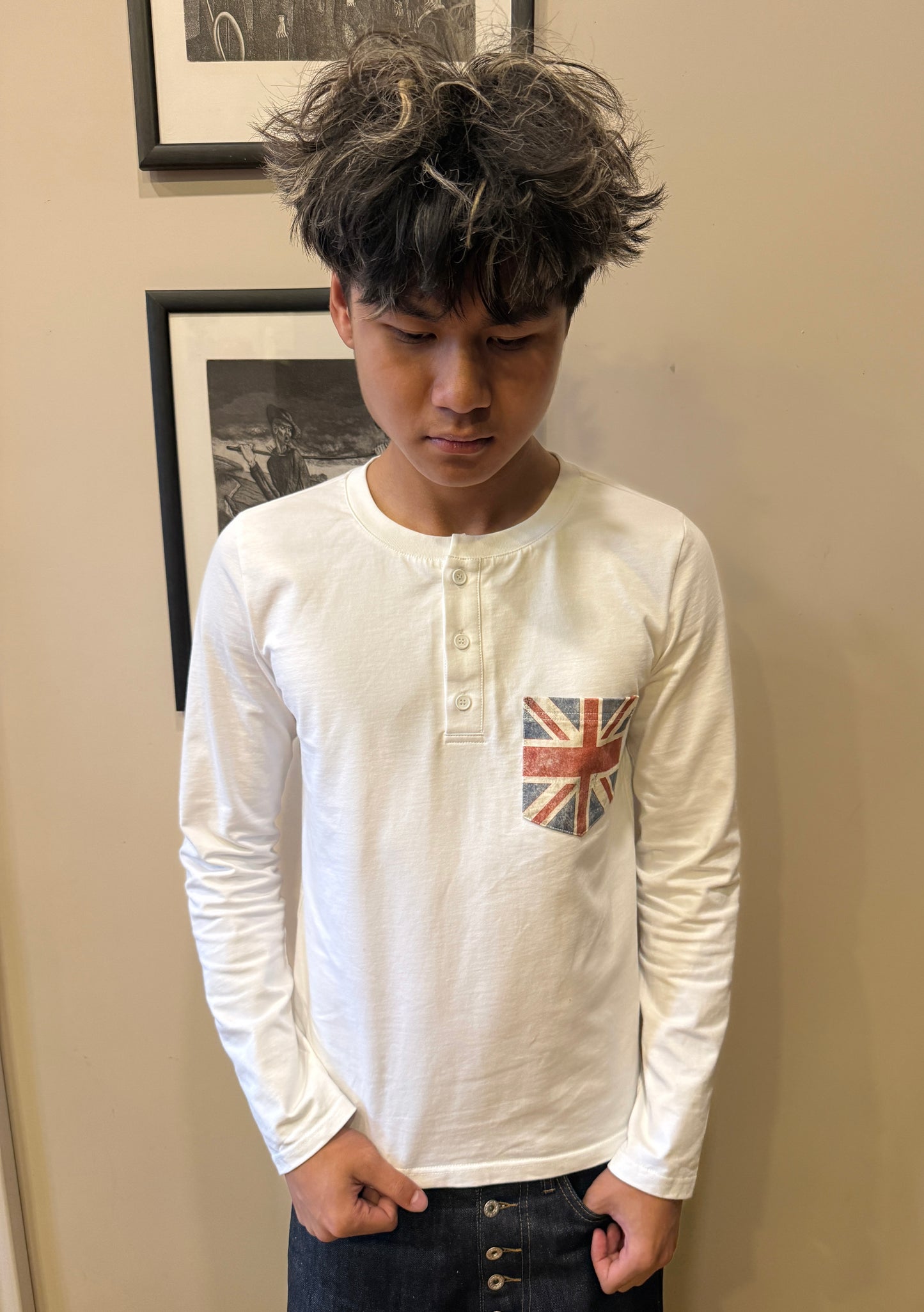 “england” pocket henley