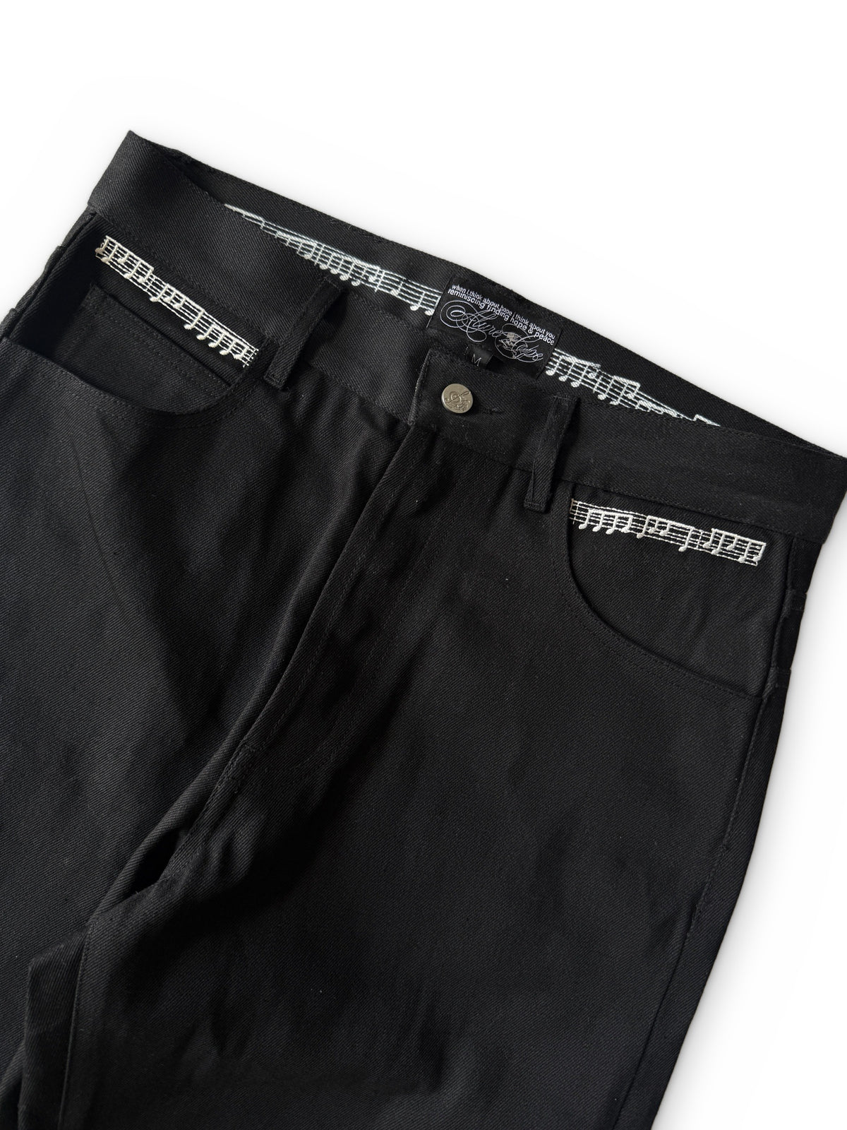 black raw selvedge denim jeans