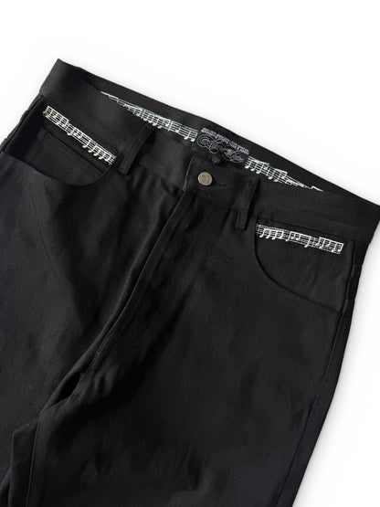black raw selvedge denim jeans